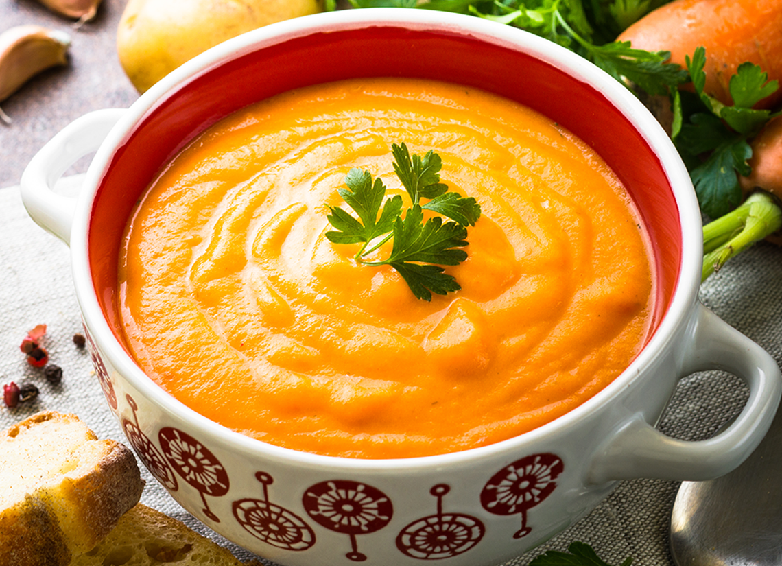 Supa-crema de morcovi si dovleac